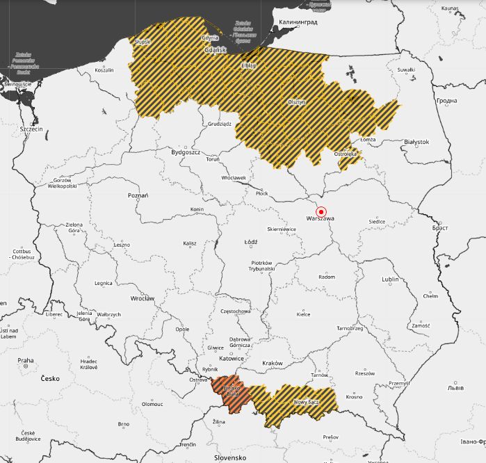 Ostrzeżenia IMGW przed roztopami.