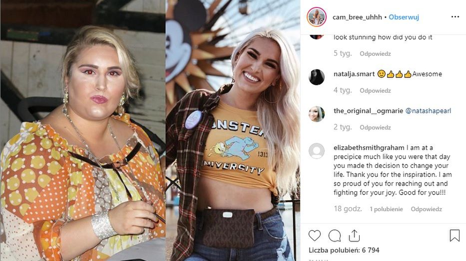 Cambria Harris schudła 67 kg 