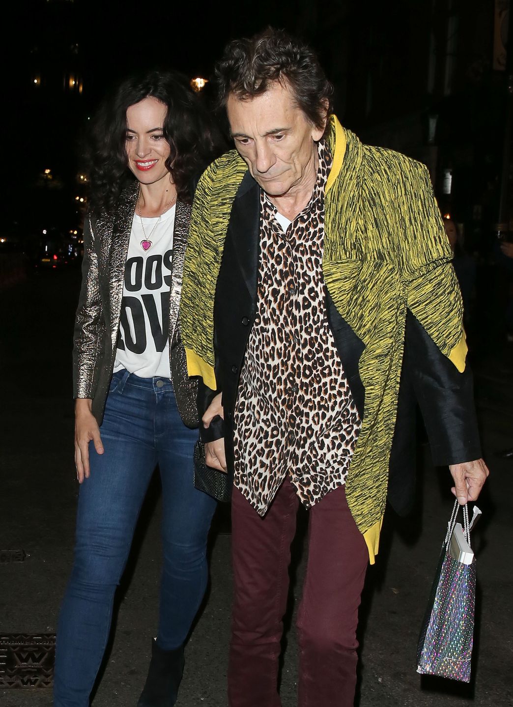 Ronnie Wood i Sally Humphreys 