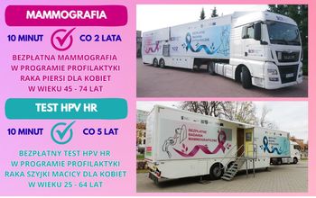 Bezpłatne badania dla kobiet w Ostrowcu. Cytomammobus wraca do miasta. Sprawdź, kto może skorzystać
