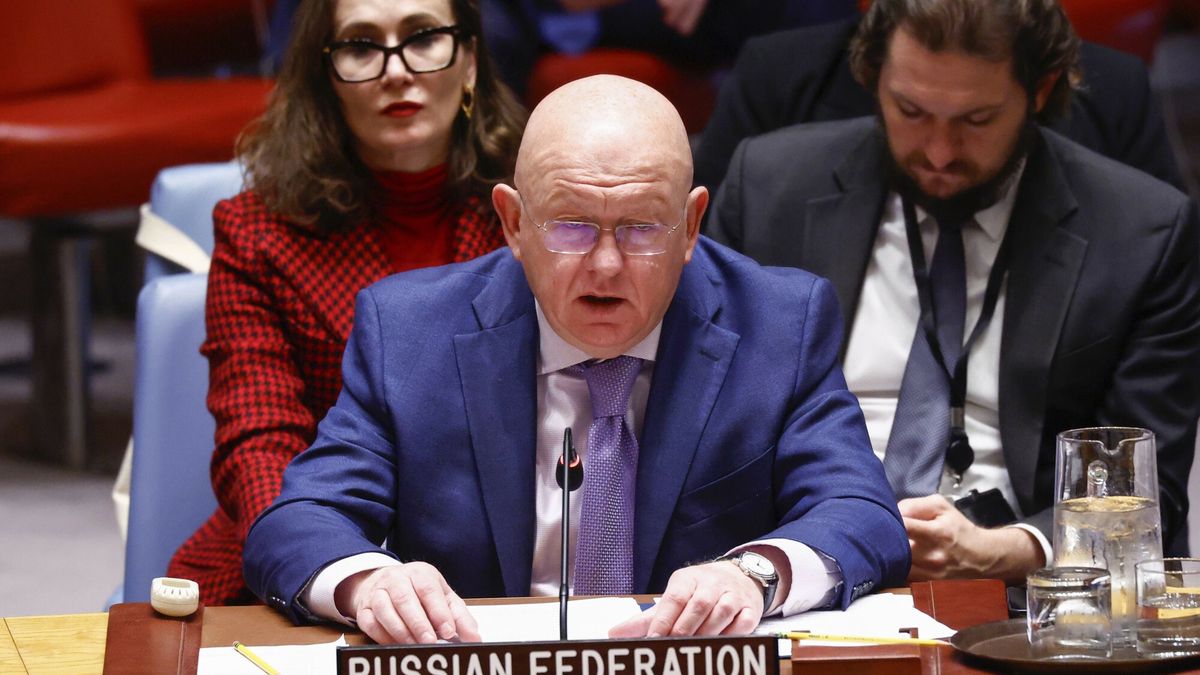 Temporary
Vasily Nebenzya, Permanent Representative of Russia to the UN, speaks during a United Nations Security Council meeting on the situation in the Middle East, including the Palestinian question at U.N. headquarters, Tuesday, Oct. 29, 2024. (AP Photo/Kena Betacur)
Kena Betancur