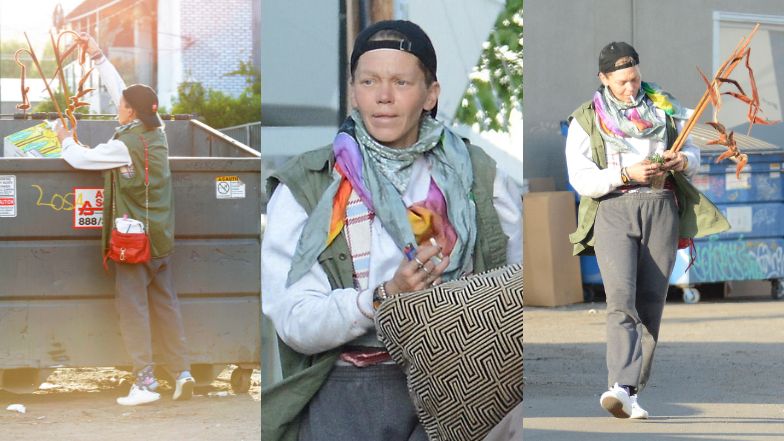 Bezdomna Loni Willison przeszukuje śmietniki w Los Angeles