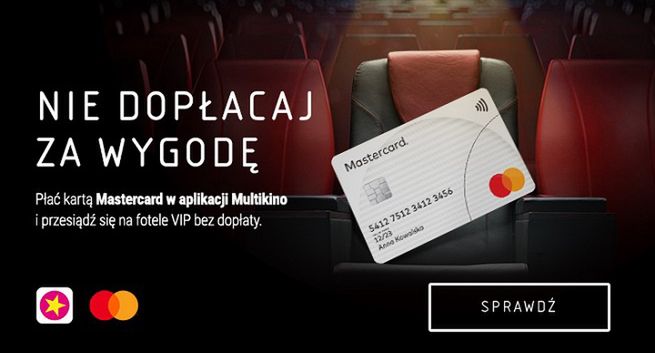 Zniżki na bilety do Multikina we wspólnej promocji z Mastercard