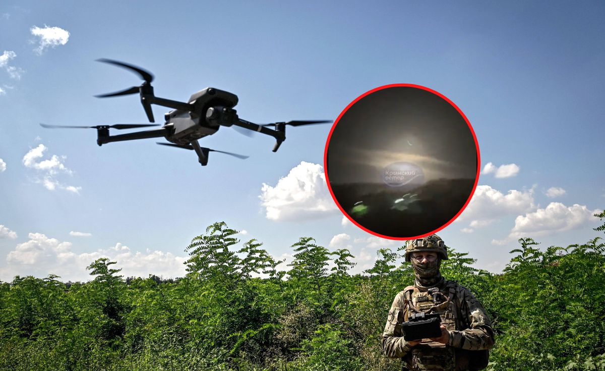Atak dronów na Krymie