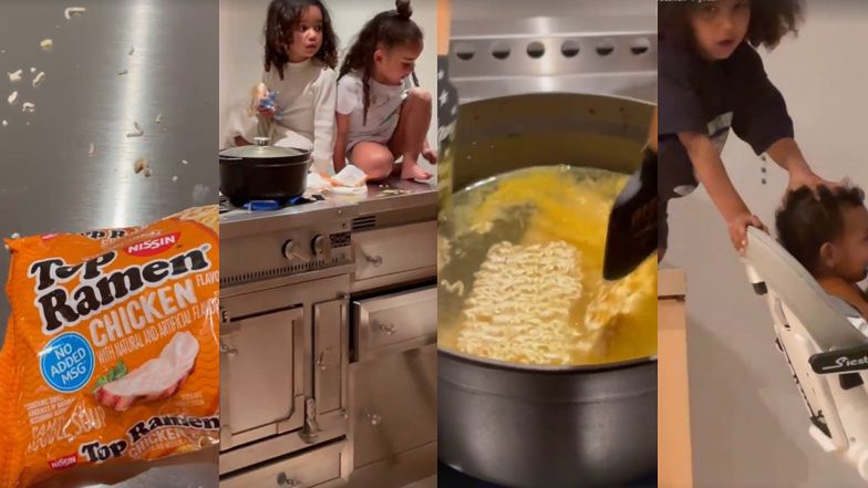 Dzieci Kim Kardashain gotują rosół z torebki