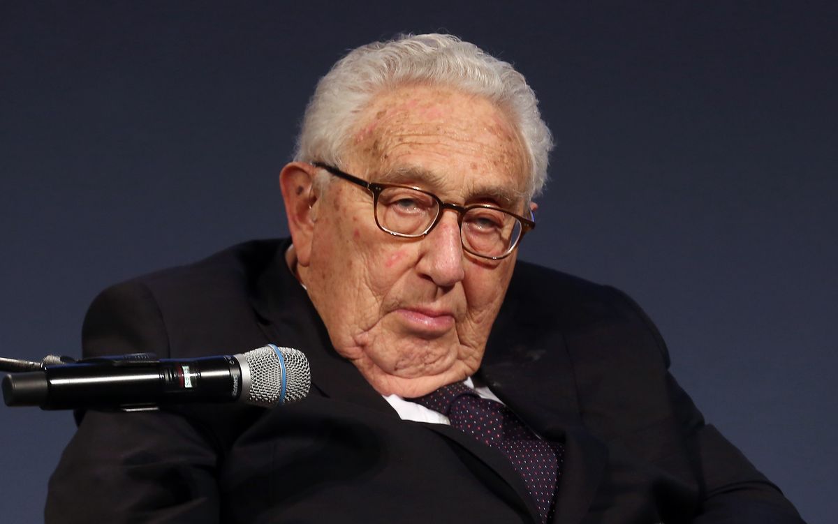 Na zdjęciu Kissinger w Berlinie podczas wizyty w 2021 r. 