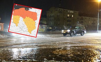 Marznący deszcz nad krajem. Ostrzeżenia dla 13 województw