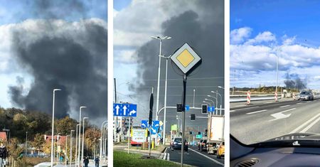 Wielki dym nad Wrocławiem. Pożar blisko centrum miasta