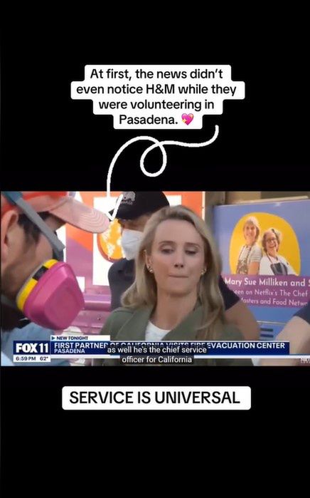 Harry and Meghan supported the victims of the fires.