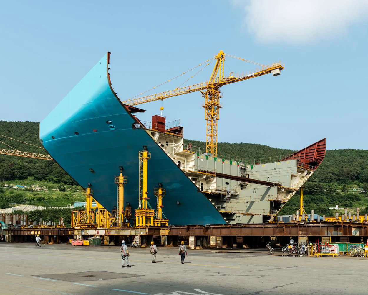 Matz Maersk Triple E - tak wygląda budowa największego statku świata 7