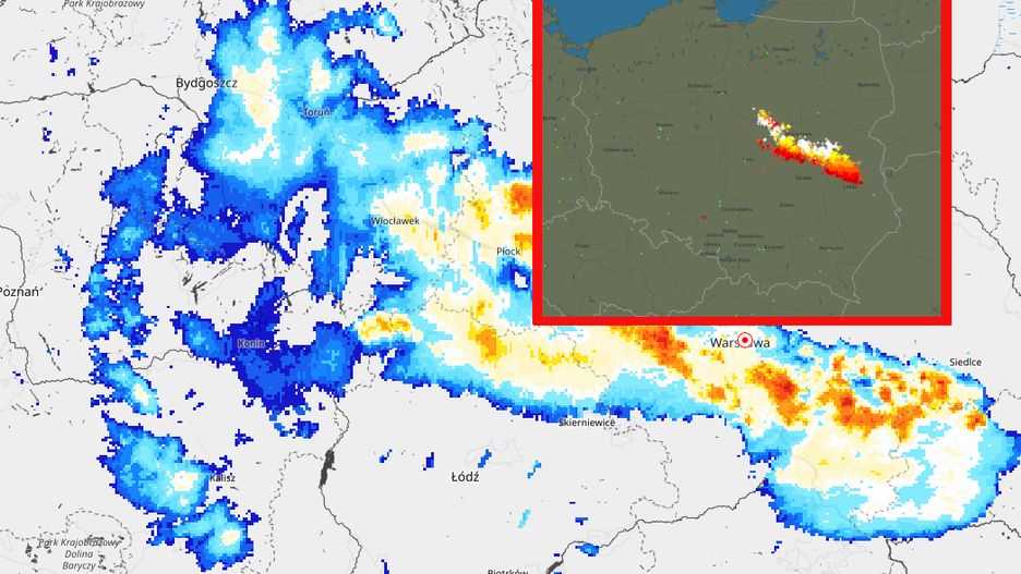 Gdzie jest burza? Potężny układ przechodzi przez Polskę
