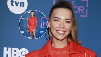 Sandra Kubicka bryluje na ściance w lateksowej mini. Odsłoniła nogi do nieba [ZDJĘCIA]