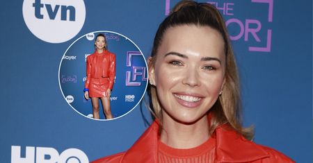 Sandra Kubicka bryluje na ściance w lateksowej mini. Odsłoniła nogi do nieba [ZDJĘCIA]