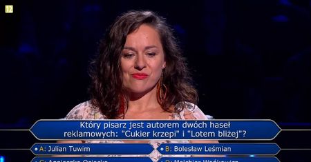 Kto wymyślił hasło "cukier krzepi"? Pytanie kosztowało uczestniczkę sporą kwotę