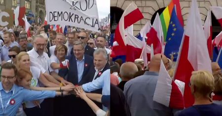 Petru na marszu KOD-u: "Być może będzie potrzebna rewolucja, żeby obalić PiS!"
