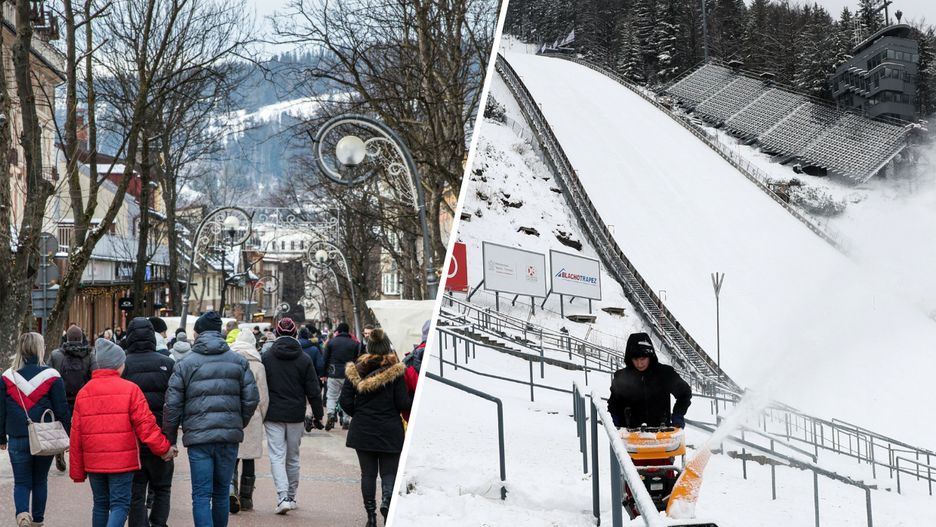 Pustki pod Tatrami przed konkursem skoków