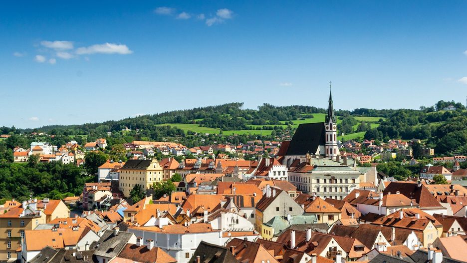 Budynki w małym miasteczku