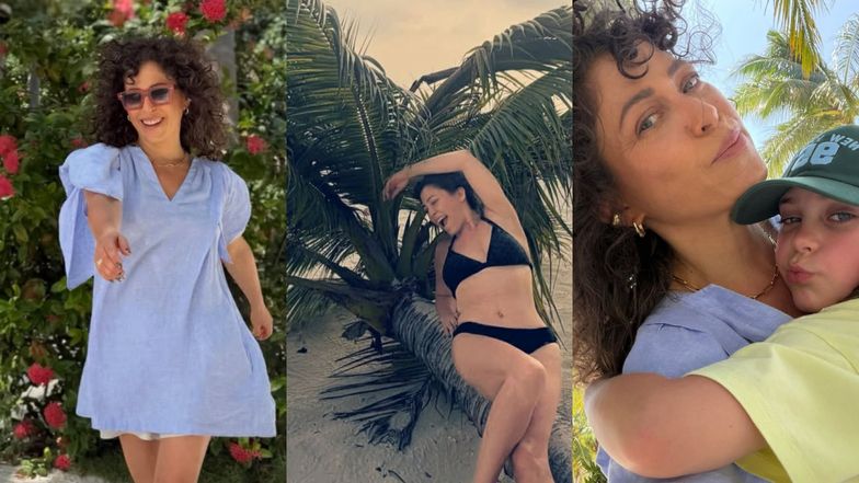 Natalia Kukulska z rodziną na Malediwach