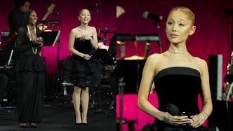 Szczuplutka Ariana Grande odsłania nogi na CinemaCon 2025