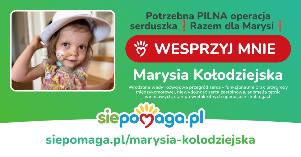 Marysia potrzebuje naszej pomocy 