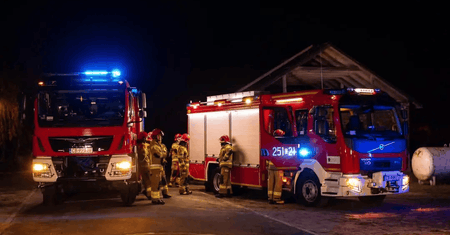 Bożonarodzeniowy pożar w domu jednorodzinnym w Koprzywnicy