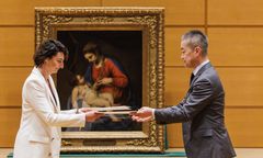 Bezcenny obraz wraca z Japonii do Polski. Uroczystość w Tokio