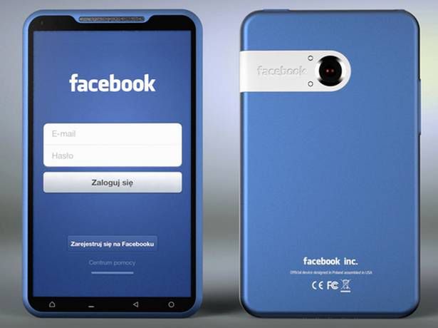 Tak mógłby wyglądać Facebook Phone (Fot. Yanko Design/Michal Bonikowski)