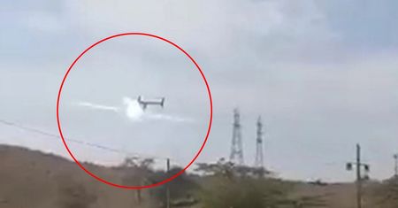 Helikopter z politykami zahaczył o linię wysokiego napięcia i runął na ziemię