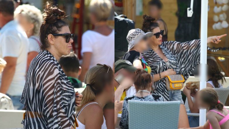 Iwona Węgrowska relaksuje się na wakacjach w Sopocie