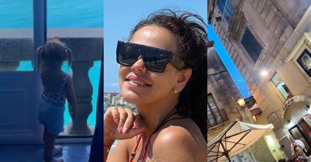 Włoskie wakacje Sylwii Bomby z "Gogglebox": kąpiele słoneczne w bikini, relaks na plaży i zwiedzanie z córką (ZDJĘCIA)