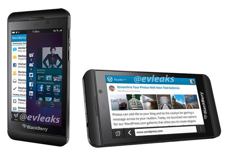 BlackBerry Z10 | fot. evleaks