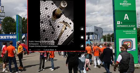 Groził kilofem policjantom i kibicom przed meczem Polski. To wrzucił do sieci