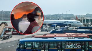 Lecieli do Chennai. W skrytkach nad głowami pasażerów pojawił się ogień