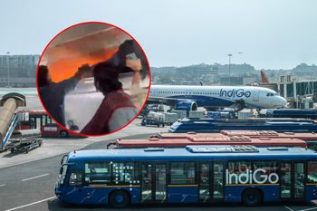 Lecieli do Chennai. W skrytkach nad głowami pasażerów pojawił się ogień