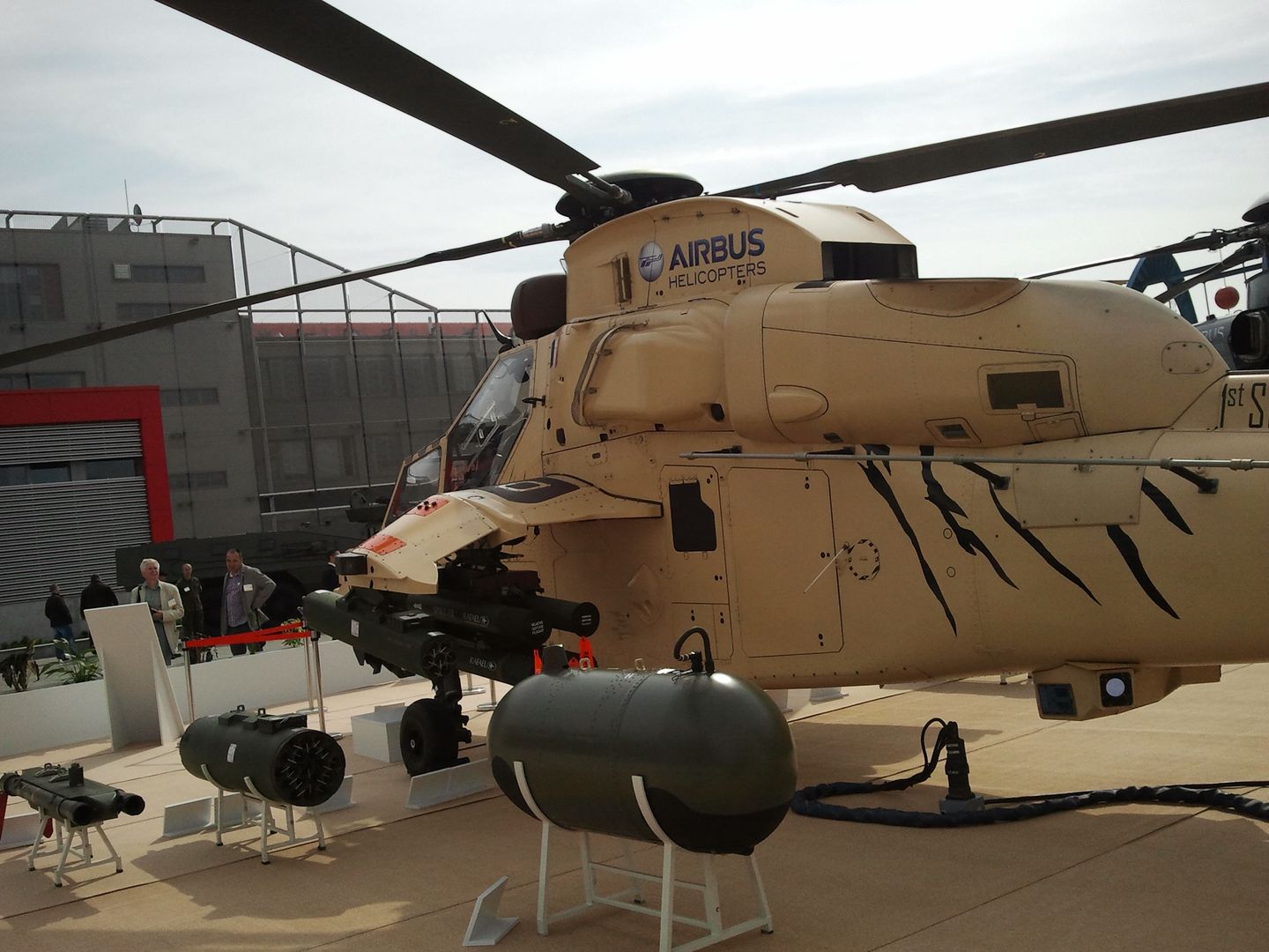 Eurocopter Tiger podczas targów MSPO 2014.