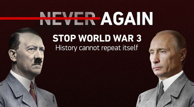 Twórcy projektu przekonują, że podobieństwo działań Hitlera i Putina jest uderzające
