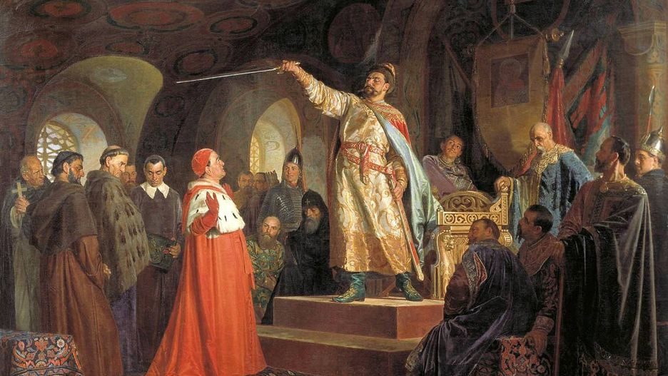 Roman halicki przyjmuje nuncjusza papieskiego