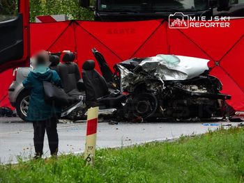 Opaleniec: 4 ofiary śmiertelne wypadku na DK57. Zmarłe osoby były w wieku około 30 lat. Trwa ustalanie ich tożsamości