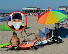 Na plaży doszło do wypadku. Lekarz postanowił użyć kleju  