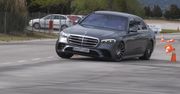 Mercedes Klasy S w teście łosia. Poszedł w pachołki jak dzik w sosnę