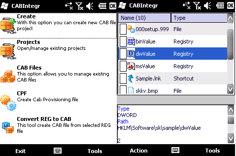 Edycja plików CAB w Windows Mobile