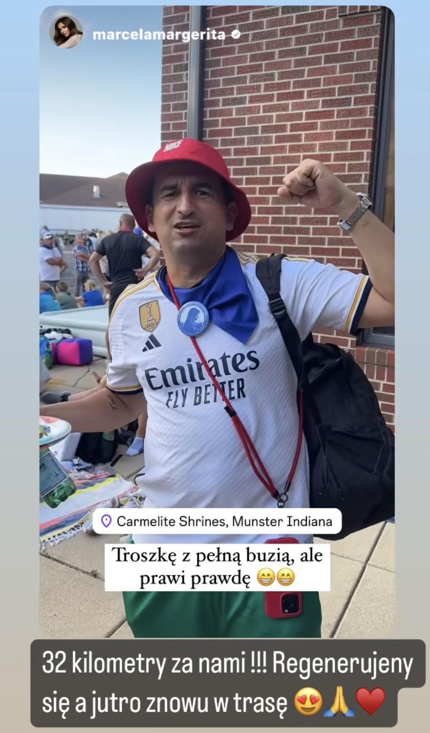 Michał Koterski i Marcela Leszczak idą w pielgrzymce w USA