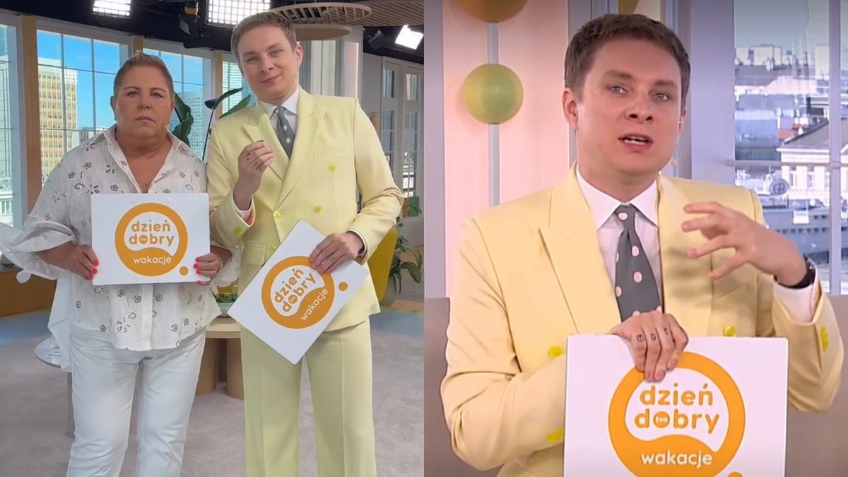 Ralph Kaminski poprowadził gościnnie "Dzień Dobry TVN"