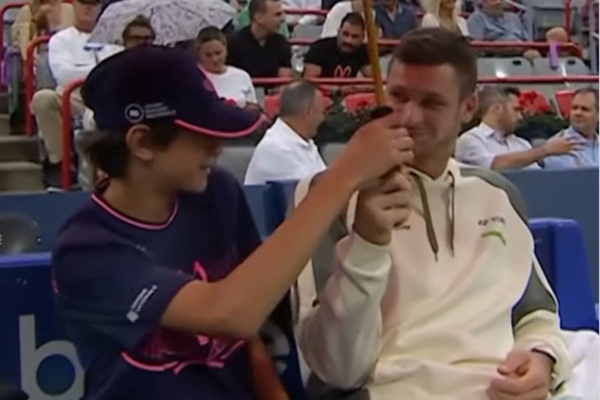 Hubert Hurkacz w turnieju ATP w Montrealu
