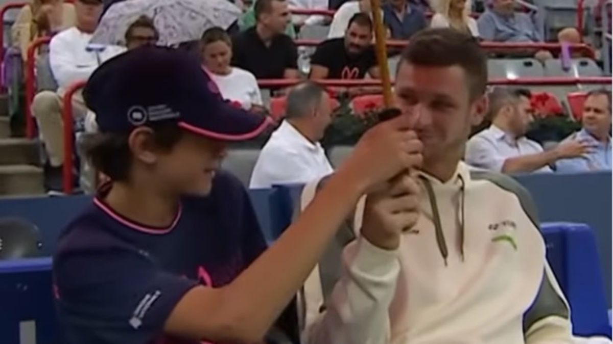 Hubert Hurkacz w turnieju ATP w Montrealu