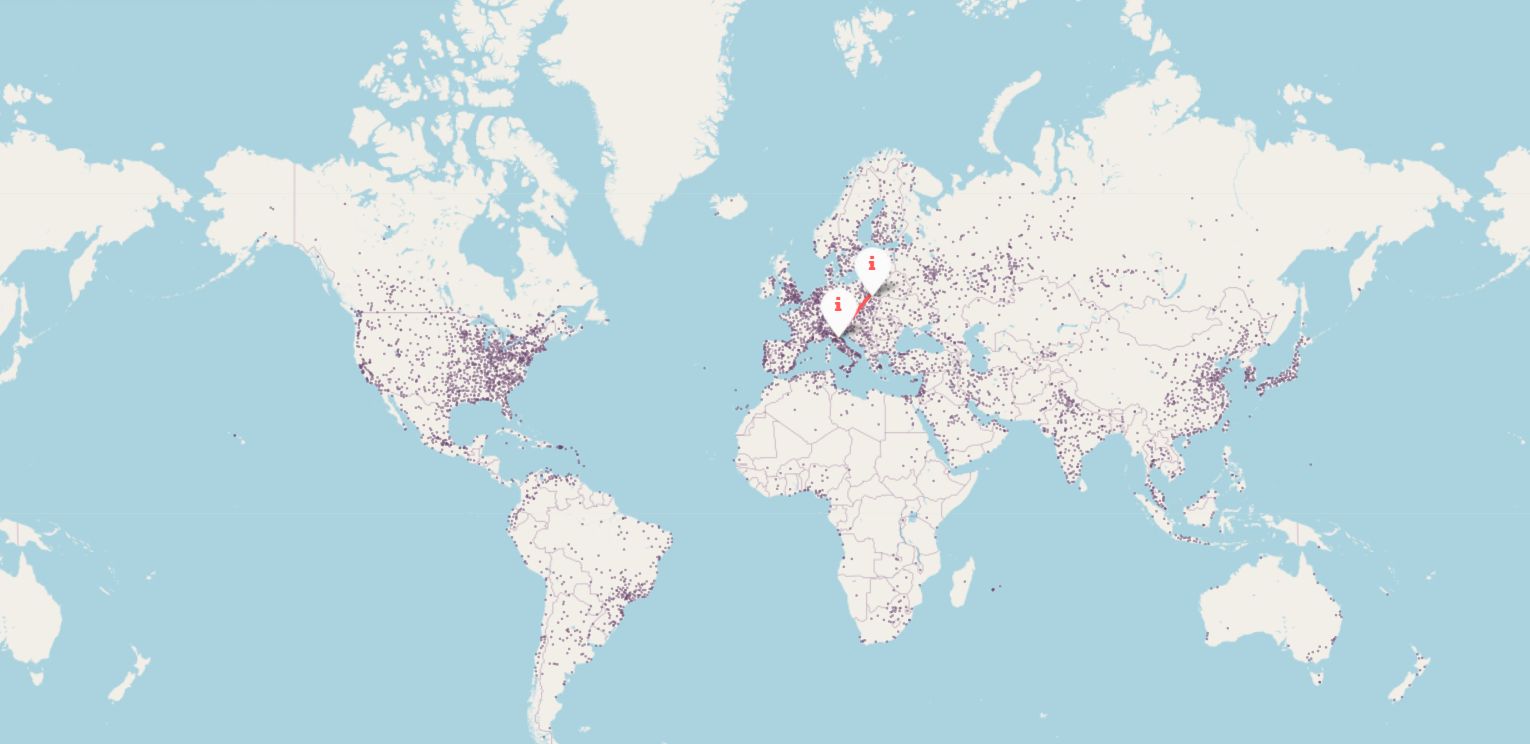 Interaktywna mapa zmian klimatu