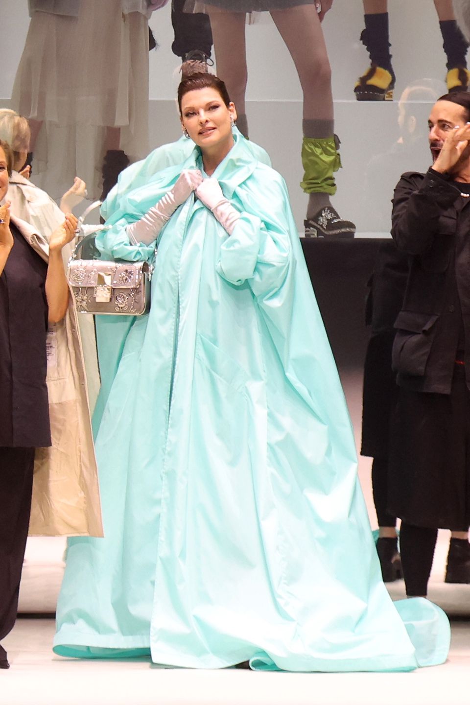 Linda Evangelista na pokazie Fendi