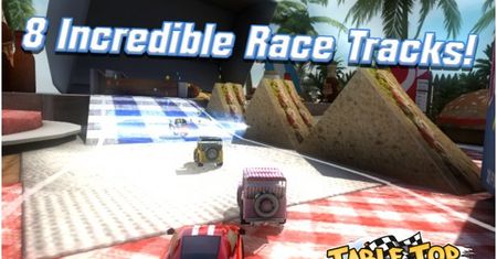 Aplikacja Dnia: Table Top Racing, zakręcone wyścigi na kuchennym stole!