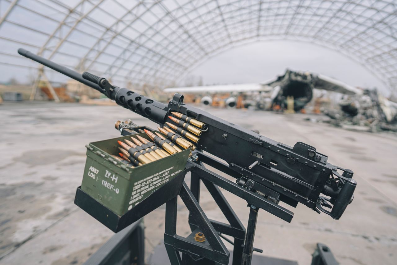 Ukrainians repurpose century-old Browning M2 machine guns for anti-aircraft defense