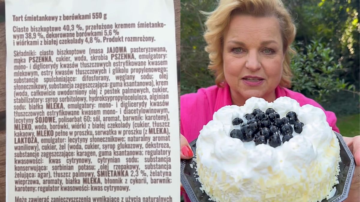 „Smakuje jak smar do roweru”. Katarzyna Bosacka oceniła tort